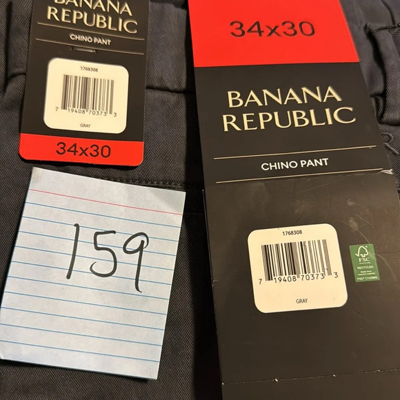 Banana Republic Men’s Chino Pant Gray 34x30 - Picture 6 of 6